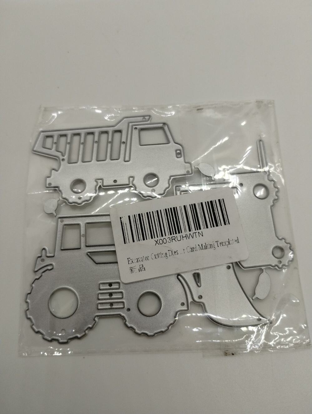 Excavator Cutting Dies - Card Making - Cut Stencils for Scrapbooking